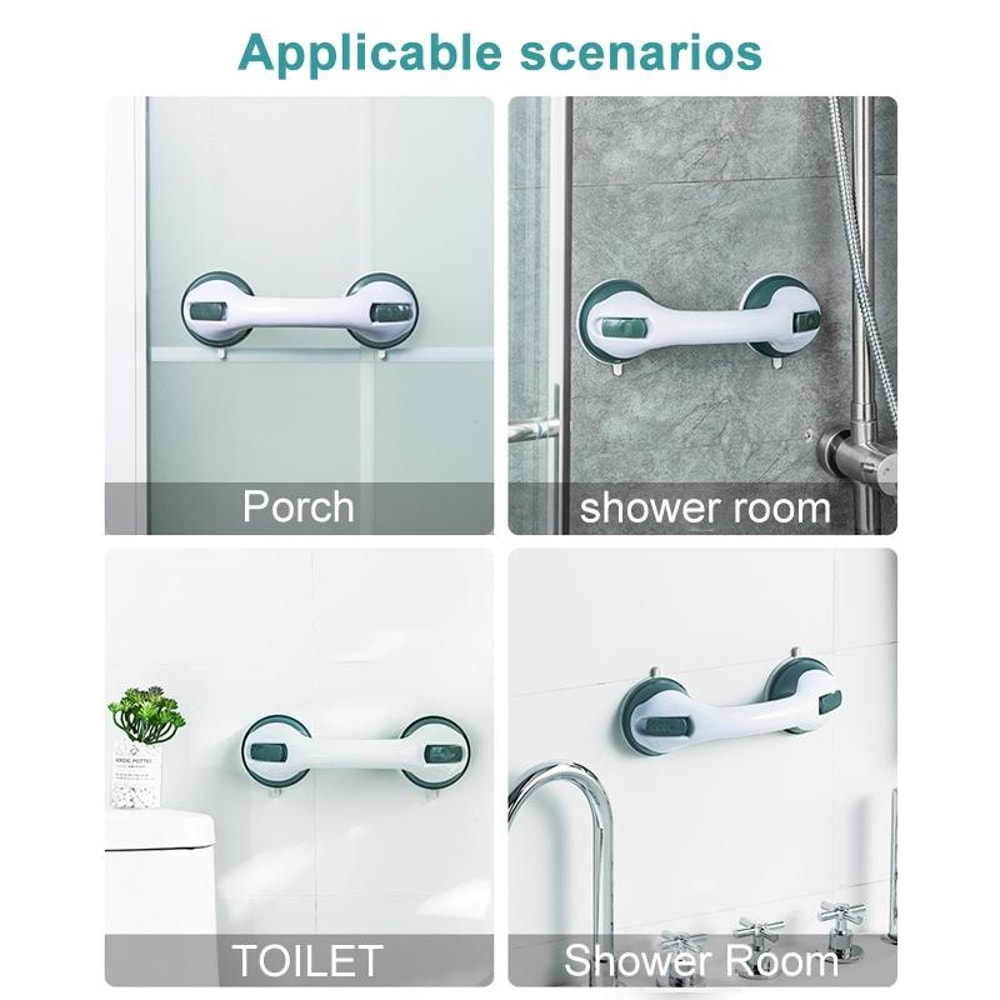 SecureGrip Bathroom Safety Handle Suction Support For Bath Shower 7
