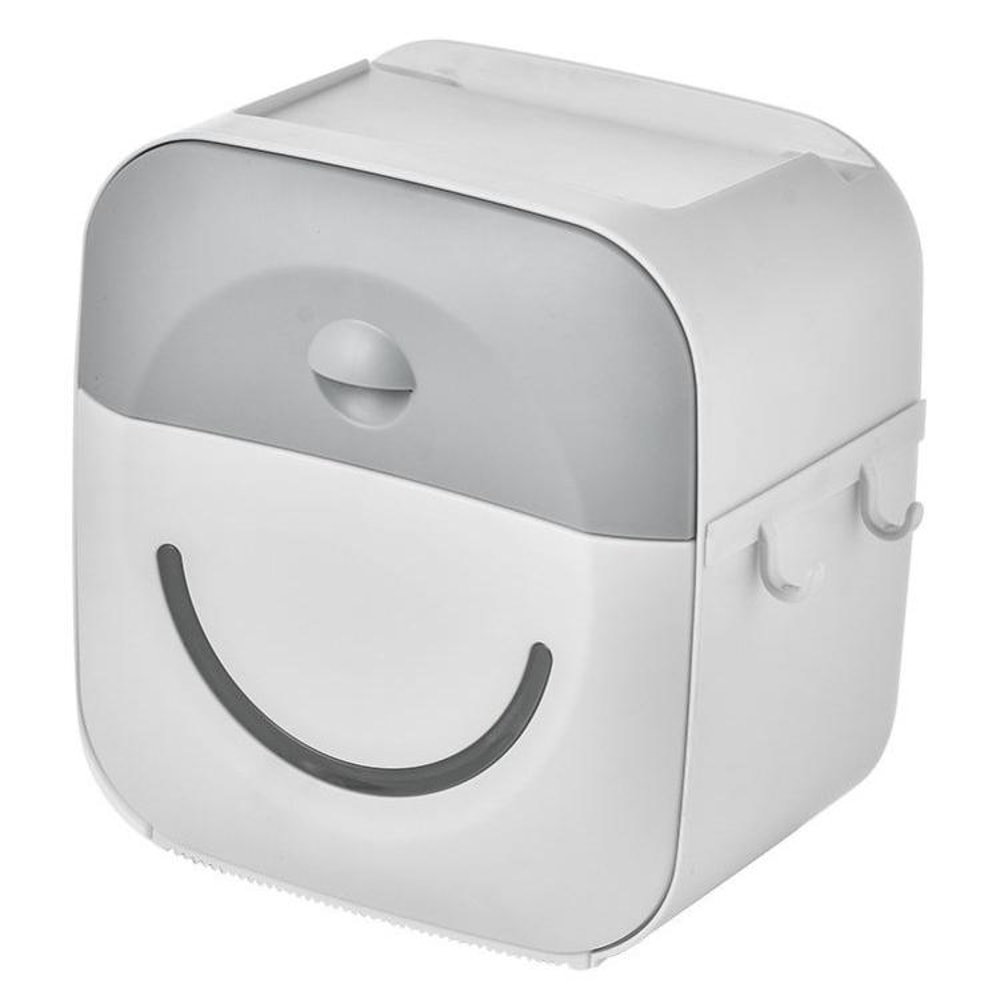 Premium Bathroom Tissue Box Holder Punch Free Wall Mounted Tissue Rack Waterproof Storage Organize 8