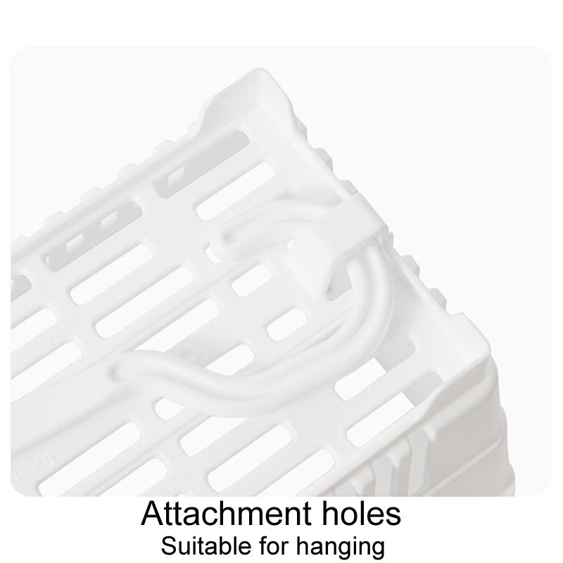 Space Saving Stackable Drainage Organizer Basket Hanging Storage Shelf For Kitchen Bathroom 2