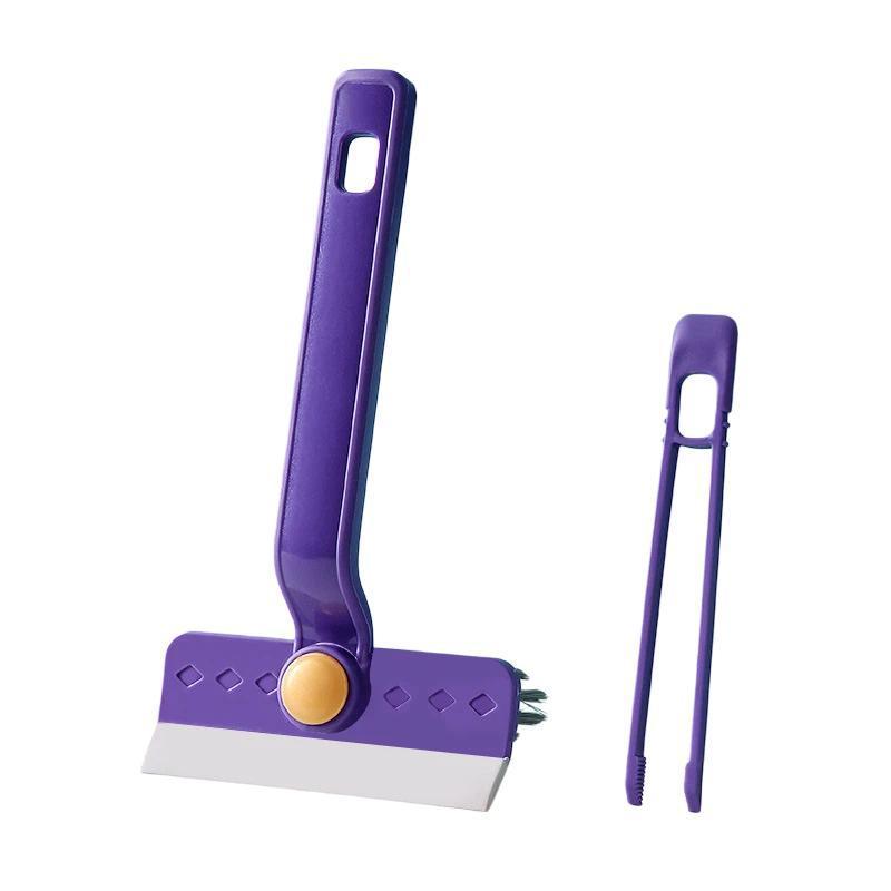 Rotatable Multifunctional Gap Cleaning Brush Glass Scraper For Bathroom Window And Floor 0