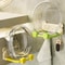 Foldable Suction Cup Bathroom Rack With Hooks Wall Shelf 0