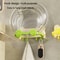 Foldable Suction Cup Bathroom Rack With Hooks Wall Shelf 6