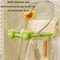 Foldable Suction Cup Bathroom Rack With Hooks Wall Shelf 7