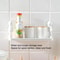 Wall Mounted Person Shape Suction Cup Bathroom Suction Cup Shelf & Cosmetic Storage Organizer