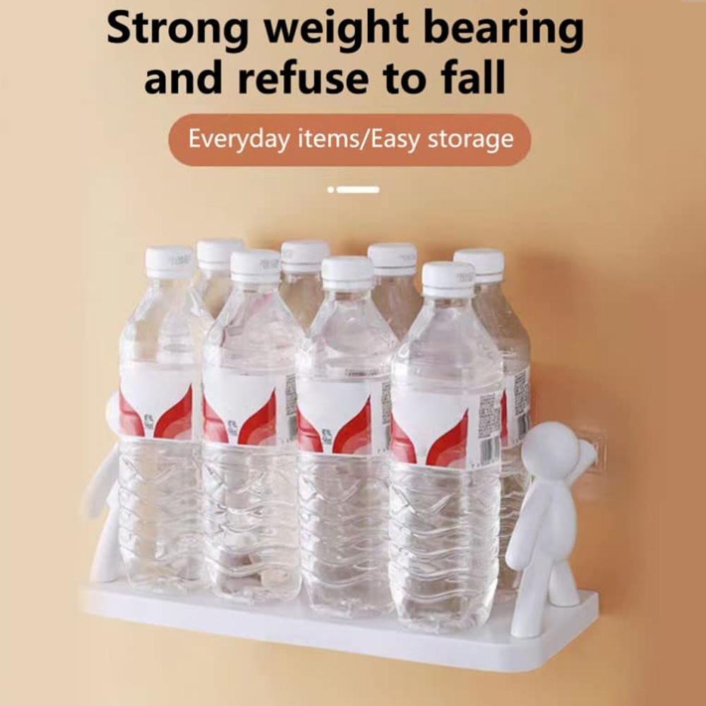 Wall Mounted Person Shape Suction Cup Bathroom Suction Cup Shelf & Cosmetic Storage Organizer