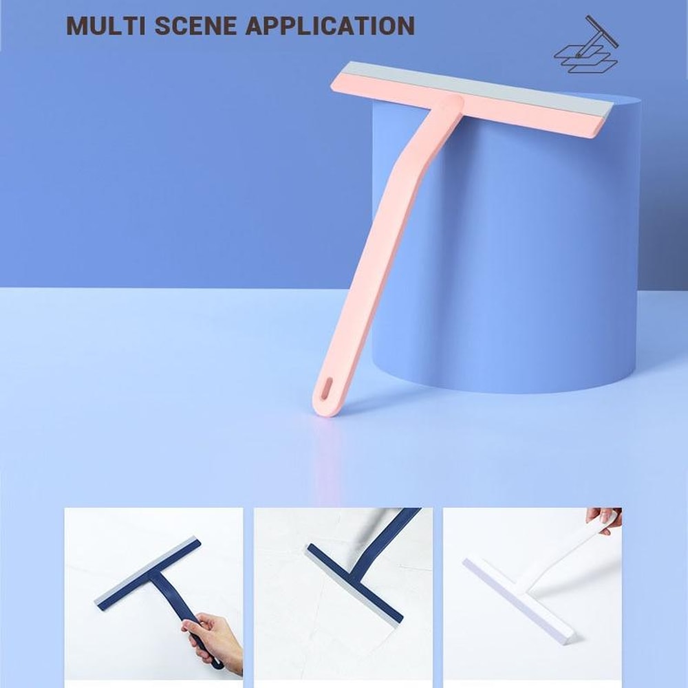 Moonlight White Soft Plastic Floor Glass Wiper Office Home Cleaning Tool 5