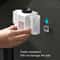 Premium Wall Mounted Toothbrush Holder With Automatic Toothpaste Dispenser And Hands Free Toothpast 3