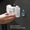 Premium Wall Mounted Toothbrush Holder With Automatic Toothpaste Dispenser And Hands Free Toothpast 3