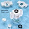 Premium Wall Mounted Toothbrush Holder With Automatic Toothpaste Dispenser And Hands Free Toothpast 7