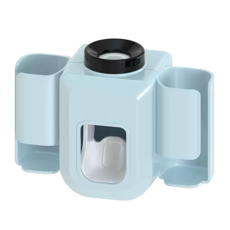 Premium Wall Mounted Toothbrush Holder With Automatic Toothpaste Dispenser And Hands Free Toothpast 12