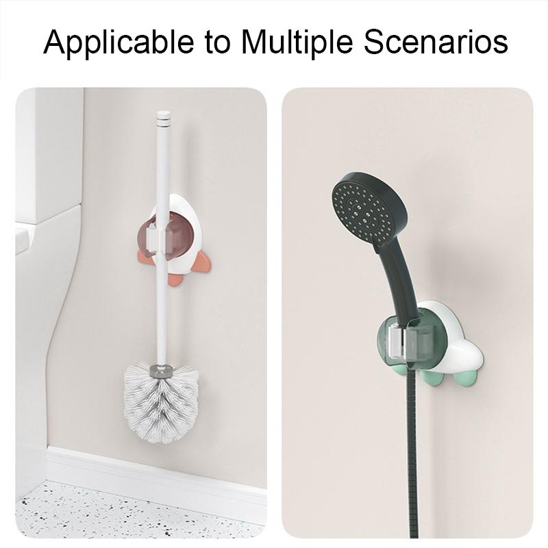 Cartoon Mop Hook Self Adhesive Bathroom Mop Rack Wall Mounted Seamless Storage 3