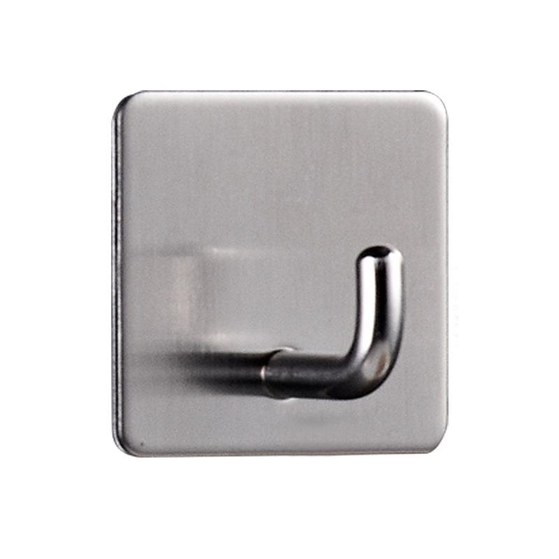 Premium Stainless Steel Sticky Hook Hole Free Wall Mount For Kitchen Bathroom 0