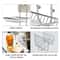 Double Layer Stainless Steel Soap Stand With Magic Sticker Bathroom Shelf Organizer 1