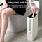Premium Bathroom Toilet Brush Trash Can Set Square Press Lid Design 4
