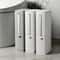 Premium Bathroom Toilet Brush Trash Can Set Square Press Lid Design 5