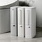 Premium Bathroom Toilet Brush Trash Can Set Square Press Lid Design 5