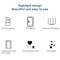 Premium Bathroom Toilet Brush Trash Can Set Square Press Lid Design 6