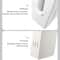 Premium Bathroom Toilet Brush Trash Can Set Square Press Lid Design 7