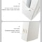 Premium Bathroom Toilet Brush Trash Can Set Square Press Lid Design 7