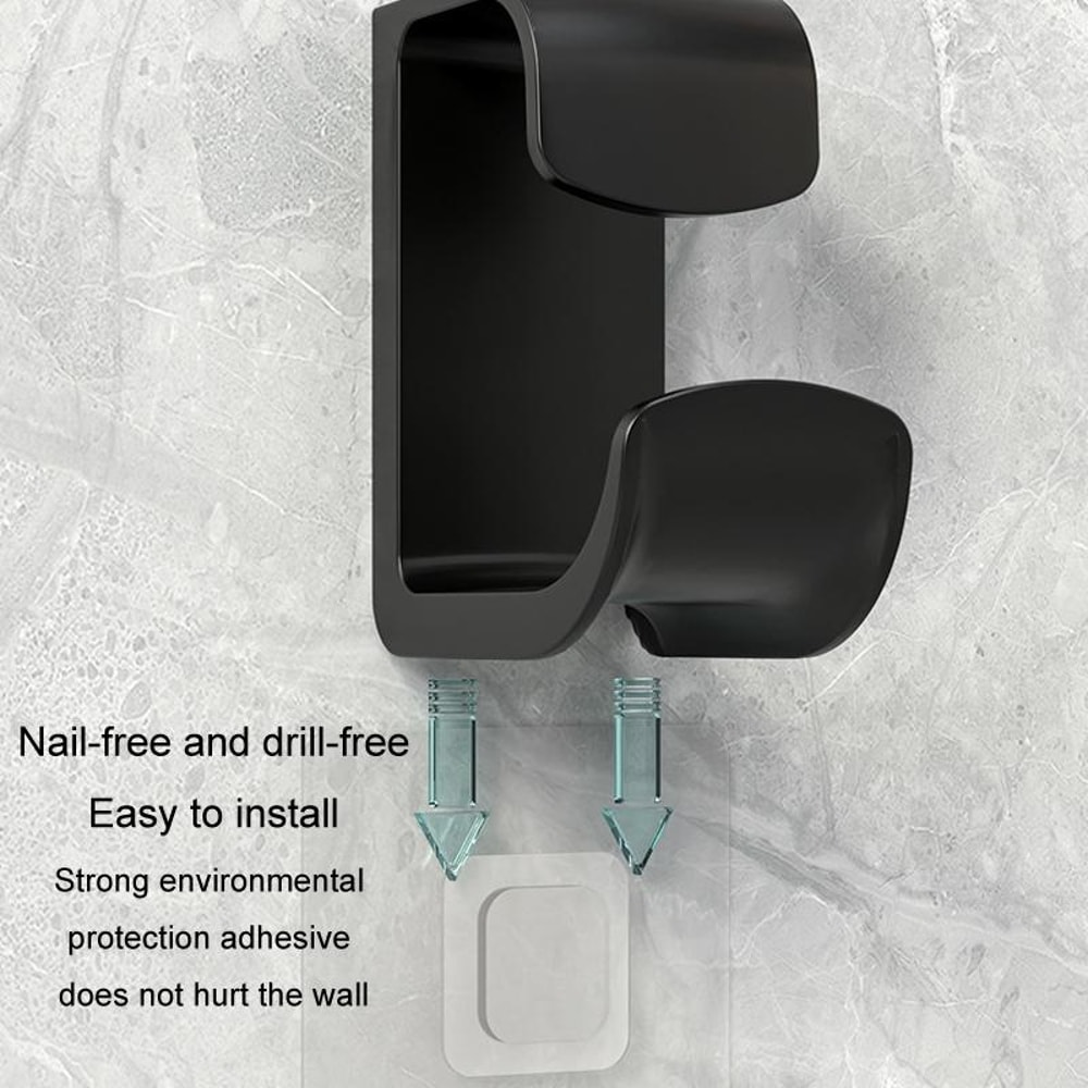 Space Saving Bathroom Kitchen Wall Shelf With No Punch Hooks 1