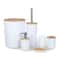 Premium Bathroom Set With Toothbrush Holder Kit Trash Can 5