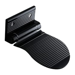 wall-mounted aluminium bathroom footrest & shower footstool sleek black design
