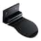 Wall-Mounted Aluminium Bathroom Footrest & Shower Footstool Sleek Black Design