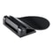 Wall-Mounted Aluminium Bathroom Footrest & Shower Footstool Sleek Black Design