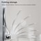 Wall-Mounted Aluminium Bathroom Footrest & Shower Footstool Sleek Black Design