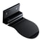 Wall-Mounted Aluminium Bathroom Footrest & Shower Footstool Sleek Black Design