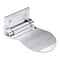 Wall-Mounted Aluminium Bathroom Footrest & Shower Footstool Sleek Black Design