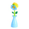 Flower Shaped Long Handle Pot Brush For Kitchen Sink Cleaning 9