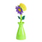 Flower Shaped Long Handle Pot Brush For Kitchen Sink Cleaning 10