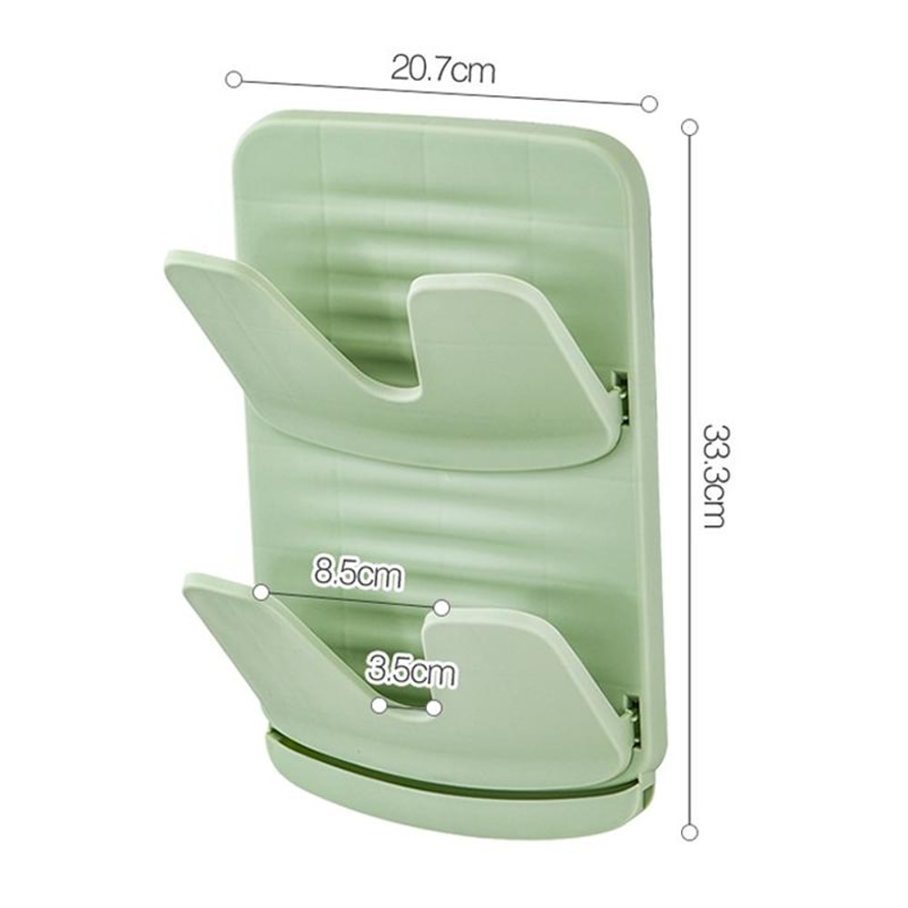 Premium Wall Mounted Pot Lid Kitchen Storage Rack Double Layer Wall Mounted Pot Lid Holder Space S 8