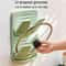 Premium Wall Mounted Pot Lid Kitchen Storage Rack Double Layer Wall Mounted Pot Lid Holder Space S 3