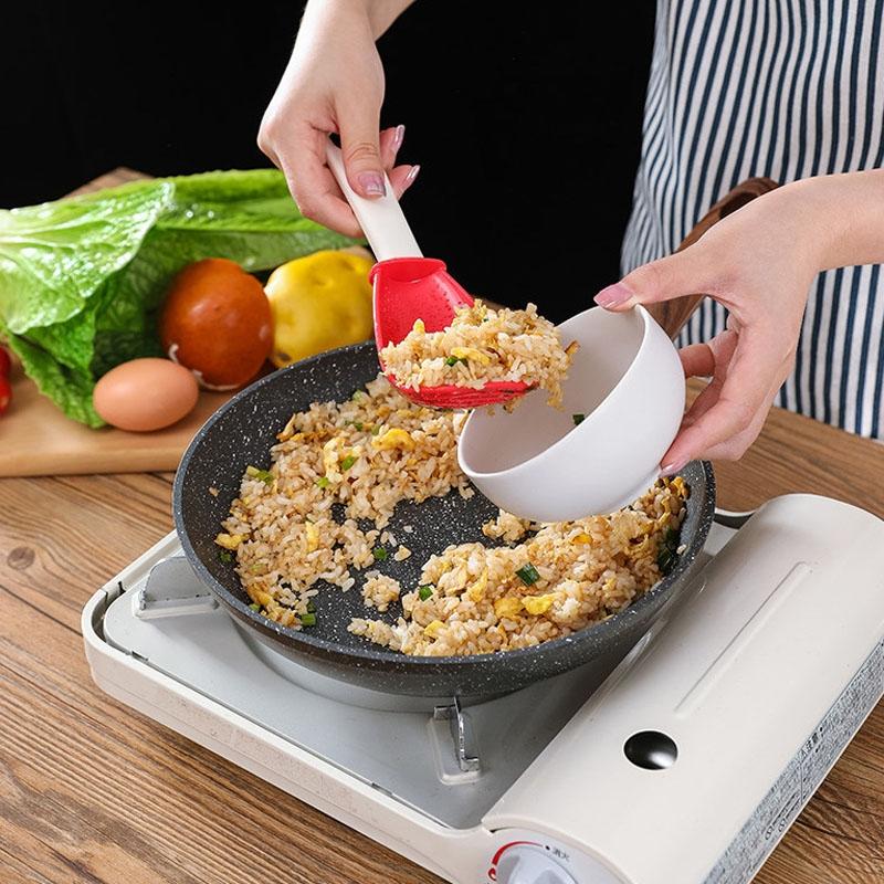 Multifunctional Mashing Spoon Food Grinding Cooking Ladle Spatula 6