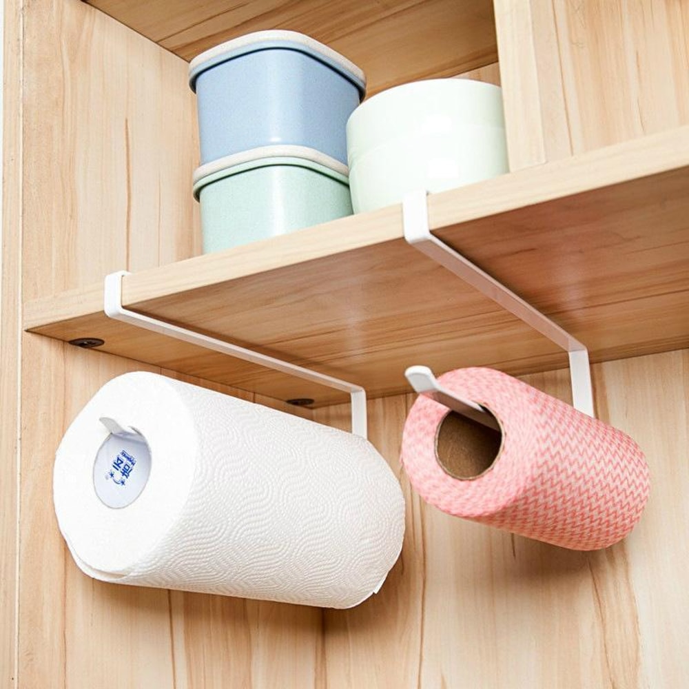 Stainless Steel Paper Towel Rack & Kitchen Roll Holder Space-Saving Organizer