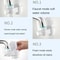 Kitchen Foam Water Faucet Extender with Splash-Free Pumping