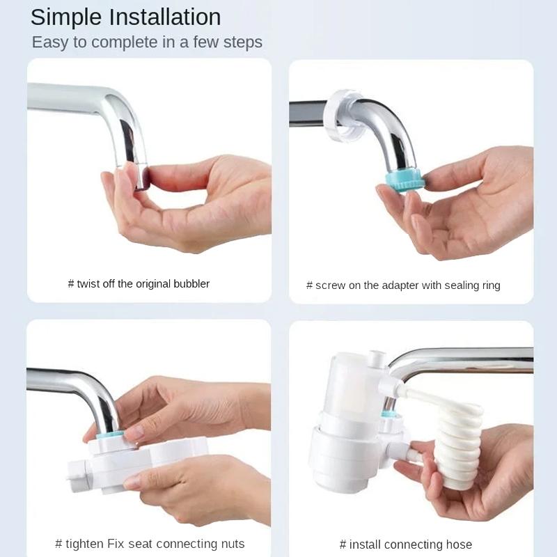 Kitchen Foam Water Faucet Extender with Splash-Free Pumping