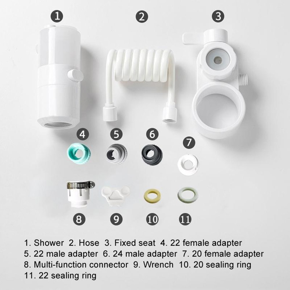 Kitchen Foam Water Faucet Extender with Splash-Free Pumping