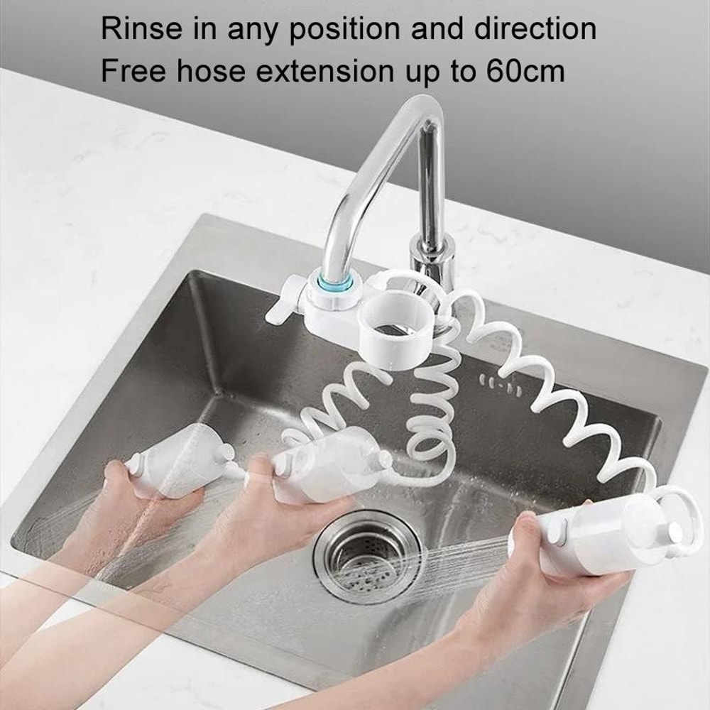 Kitchen Foam Water Faucet Extender with Splash-Free Pumping