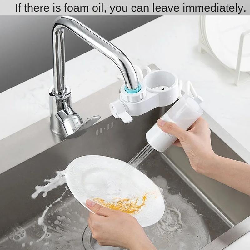 Kitchen Foam Water Faucet Extender with Splash-Free Pumping