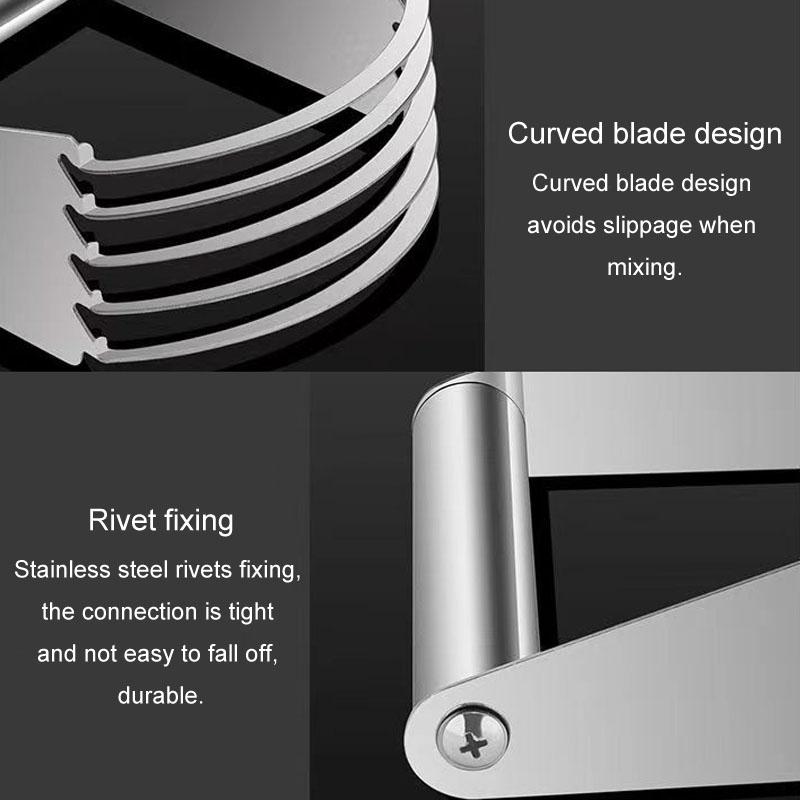Premium Stainless Steel Dough Cutter Pastry Blender Blade Kitchen Baking Tool 4