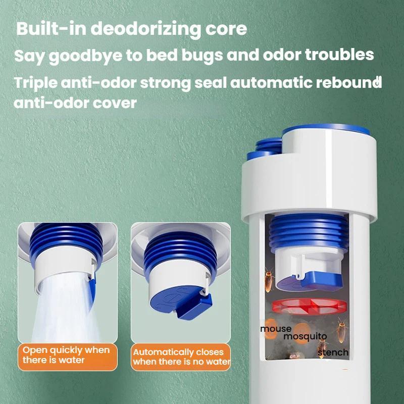 Universal PVC Anti Odor Seal Plug for Kitchen & Drain Systems