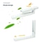 Retractable Folding Microwave Bracket Heavy Duty Adjustable Kitchen Shelf