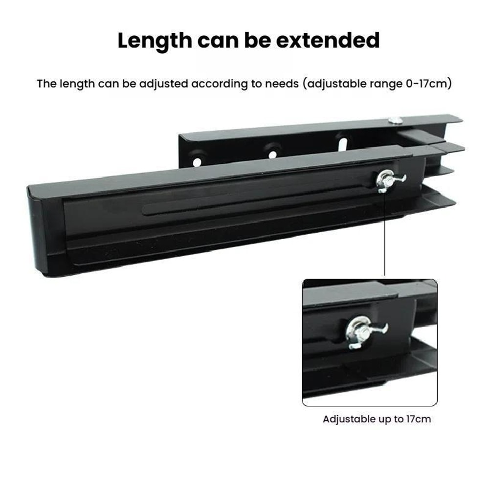 Retractable Folding Microwave Bracket Heavy Duty Adjustable Kitchen Shelf