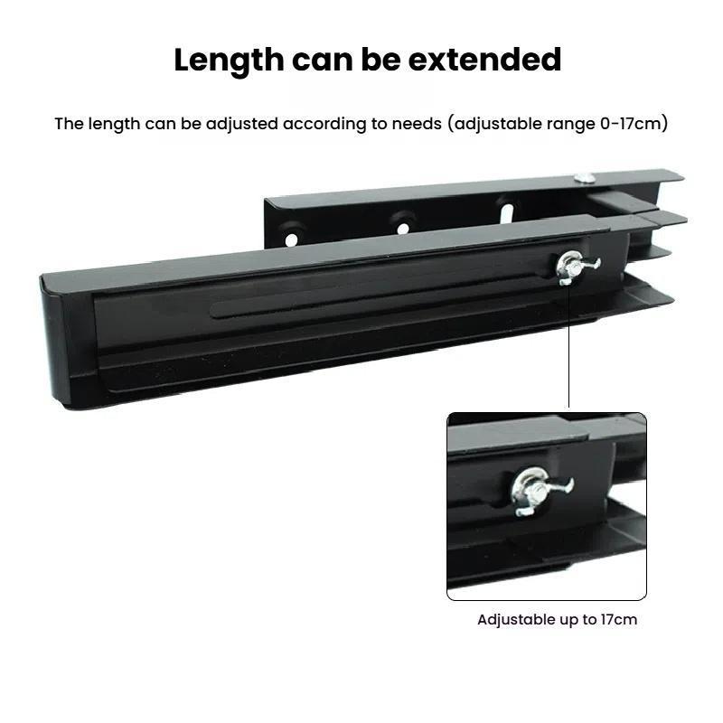 Retractable Folding Microwave Bracket Heavy Duty Adjustable Kitchen Shelf