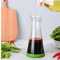 Premium Salad Dressing Shaker Bottle with Measuring Scale Spill Proof Vinegar & Sauce Mixer