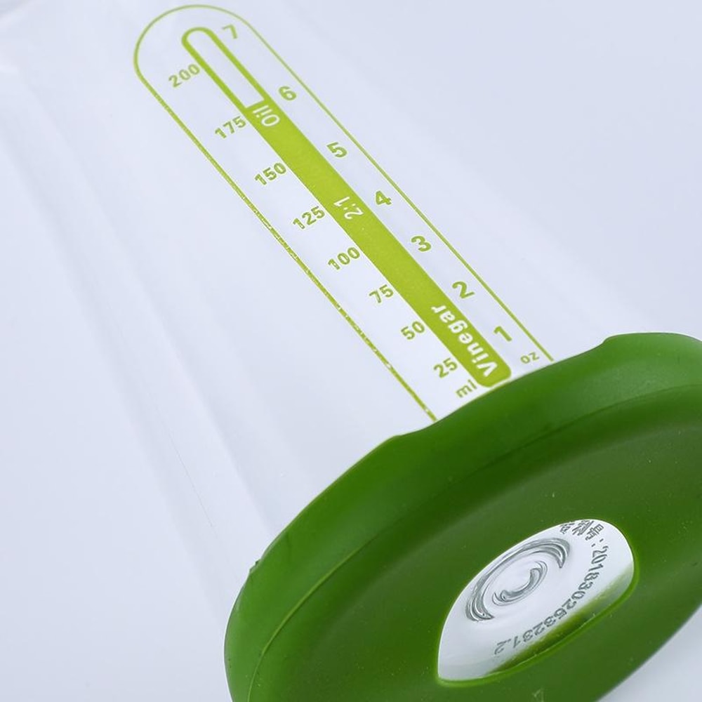 Premium Salad Dressing Shaker Bottle with Measuring Scale Spill Proof Vinegar & Sauce Mixer