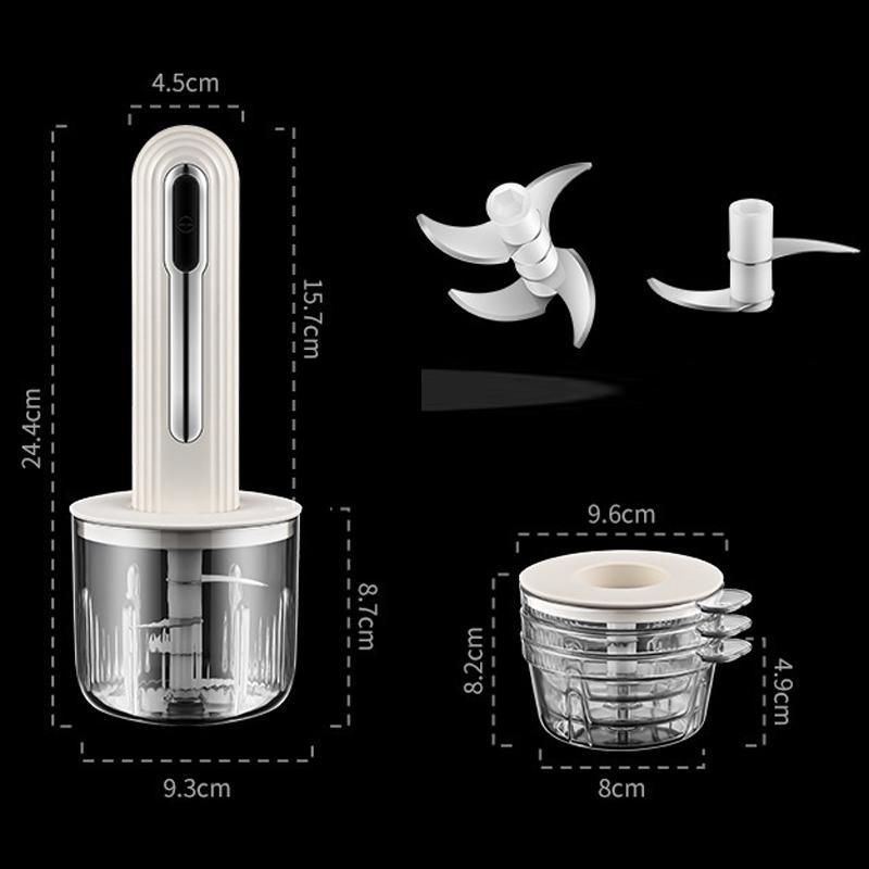 Cordless Baby Food Processor Mini Meat Grinder Portable Kitchen Food Processor 6